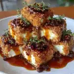 Pecan-Crusted Camembert Bites with Fig Glaze Recipe