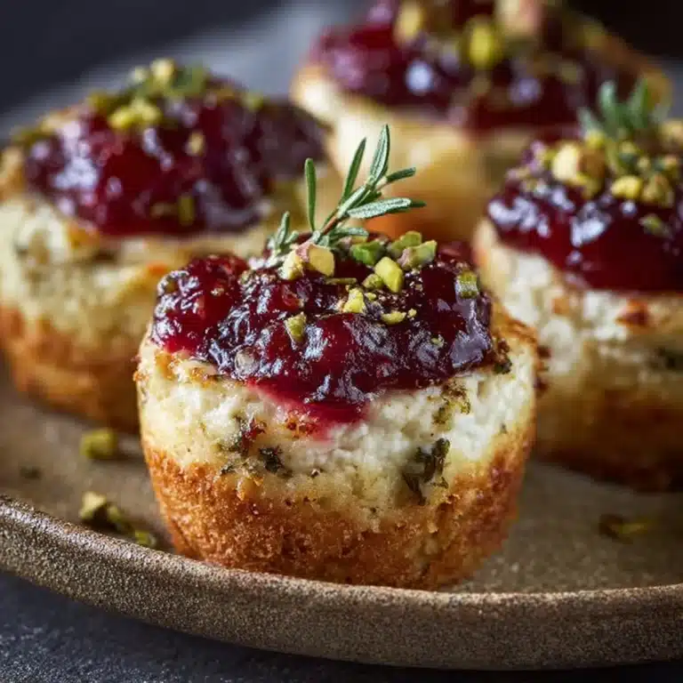 Savory Cranberry & Pistachio Cheesecake Cups Recipe
