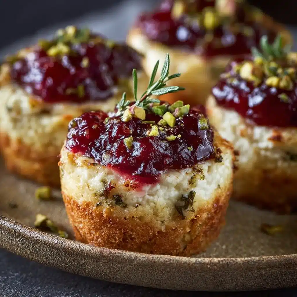 Savory Cranberry & Pistachio Cheesecake Cups Recipe