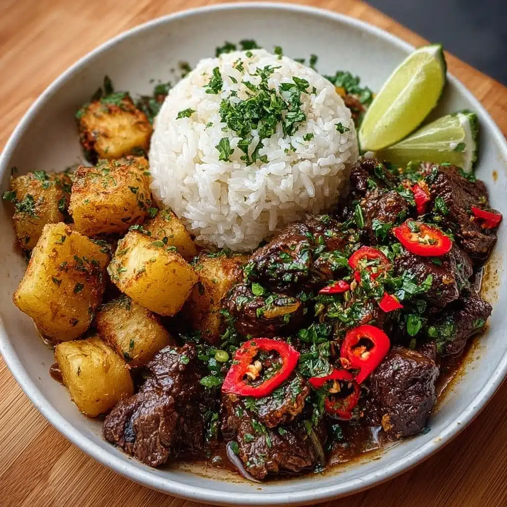 Jamaican Curry Goat with Coconut Rice Recipe - Recipe Image
