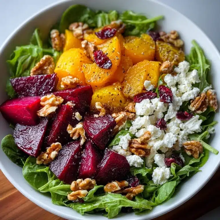 Roasted Beet & Goat Cheese Salad Recipe