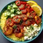 Lemon Garlic Shrimp Couscous Bowl Recipe