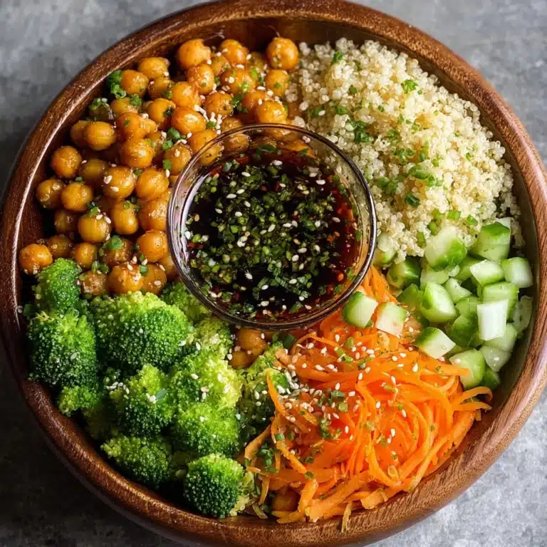 Honey Garlic Roasted Chickpea Bowl Recipe