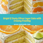 Citrus Layer Cake with Creamy Frosting Recipe