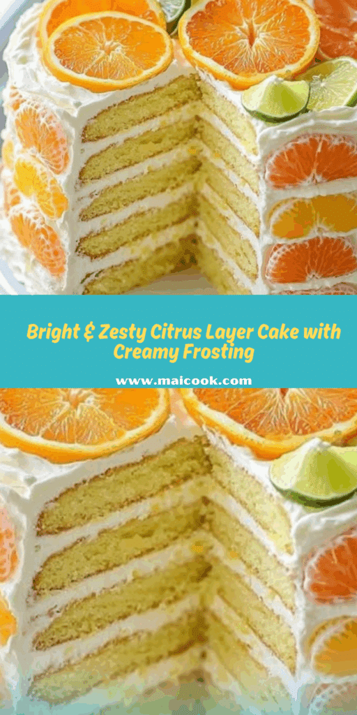 Citrus Layer Cake with Creamy Frosting Recipe