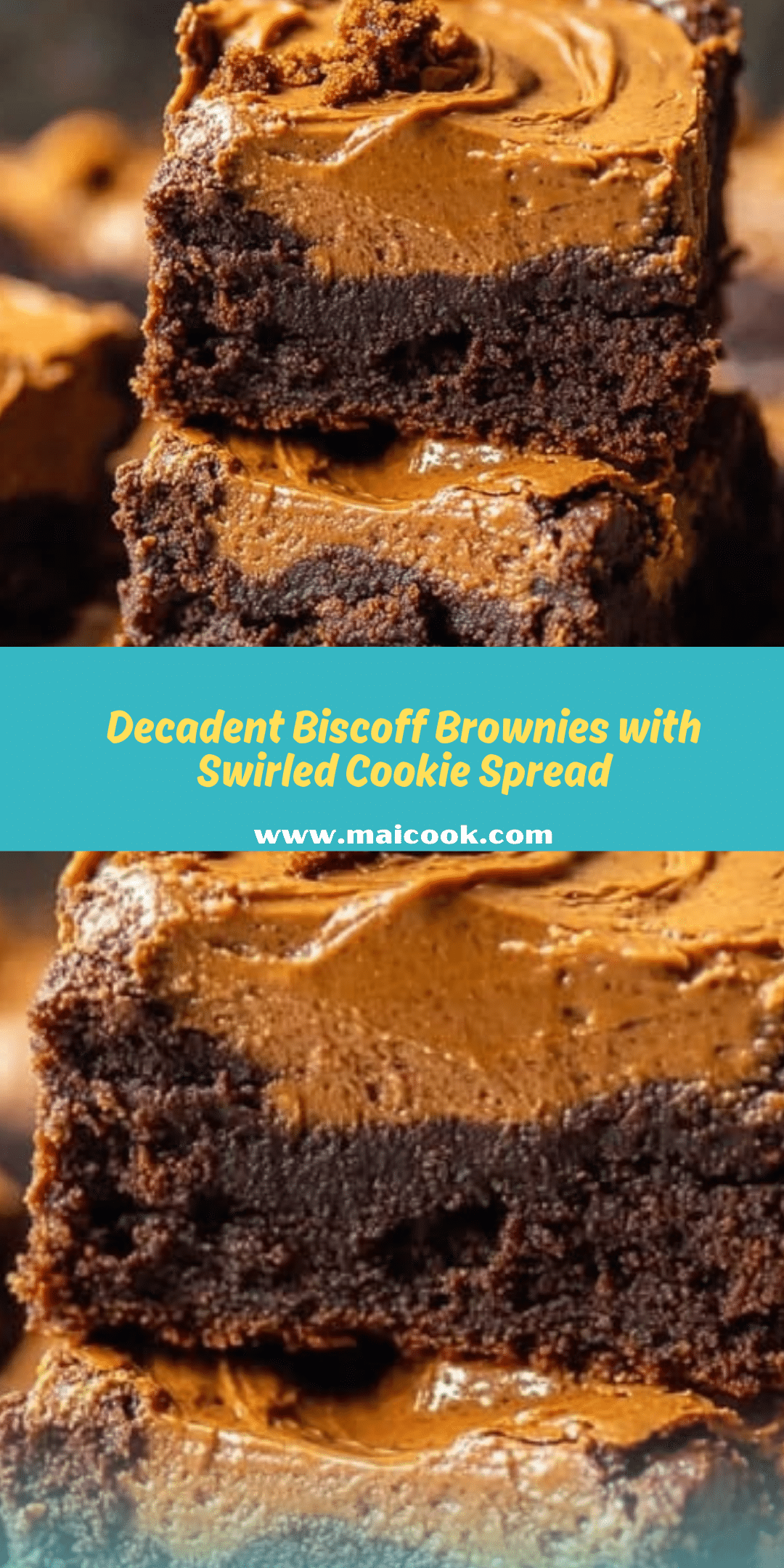 Homemade Christmas Biscoff Brownies recipe - Recipe Image