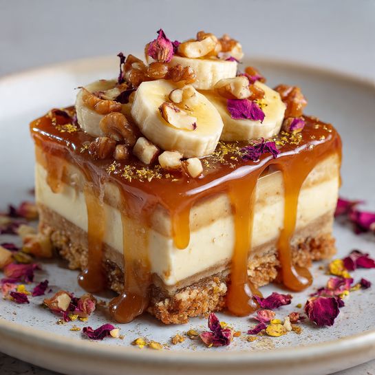 Banana Caramel Nut Cheesecake Recipe