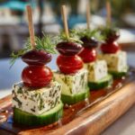 Greek Feta & Cucumber Bite Skewers Recipe