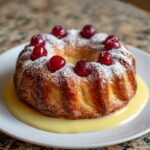 Cherry Custard Puff Pastry Wreath Recipe