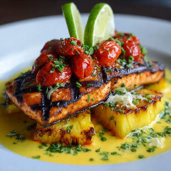 Coconut Lime Grilled Salmon Recipe - Recipe Image