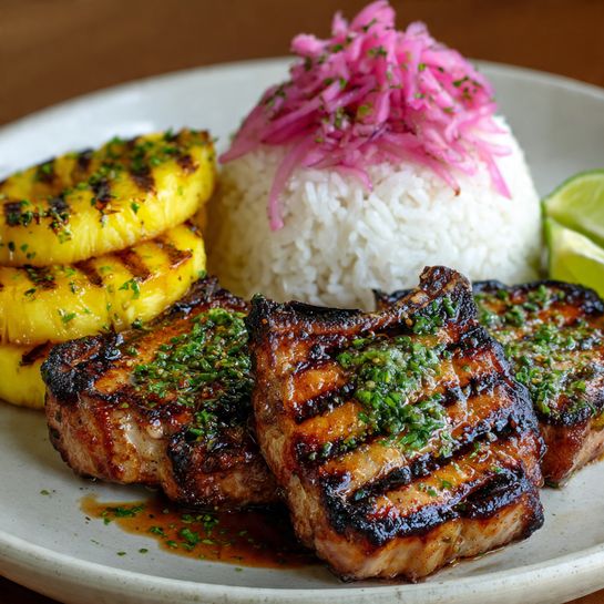 Tropical Jerk Pork Chops Recipe