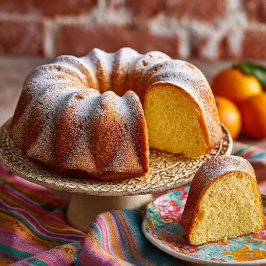Homemade Glazed Orange Bundt Cake recipe