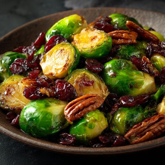 Cranberry Pecan Brussels Sprouts Recipe - Recipe Image