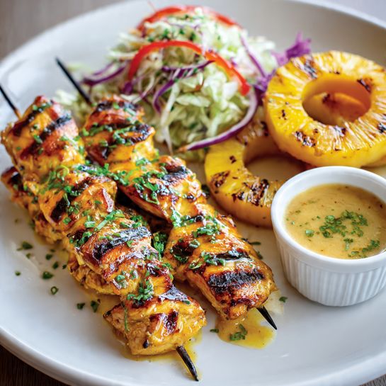 Grilled Pineapple Chicken Kebabs Recipe