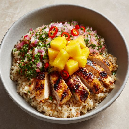 Caribbean Jerk Chicken with Pineapple Salsa Recipe - Recipe Image