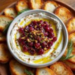 Cranberry Whipped Feta Dip with Hot Honey Drizzle Recipe