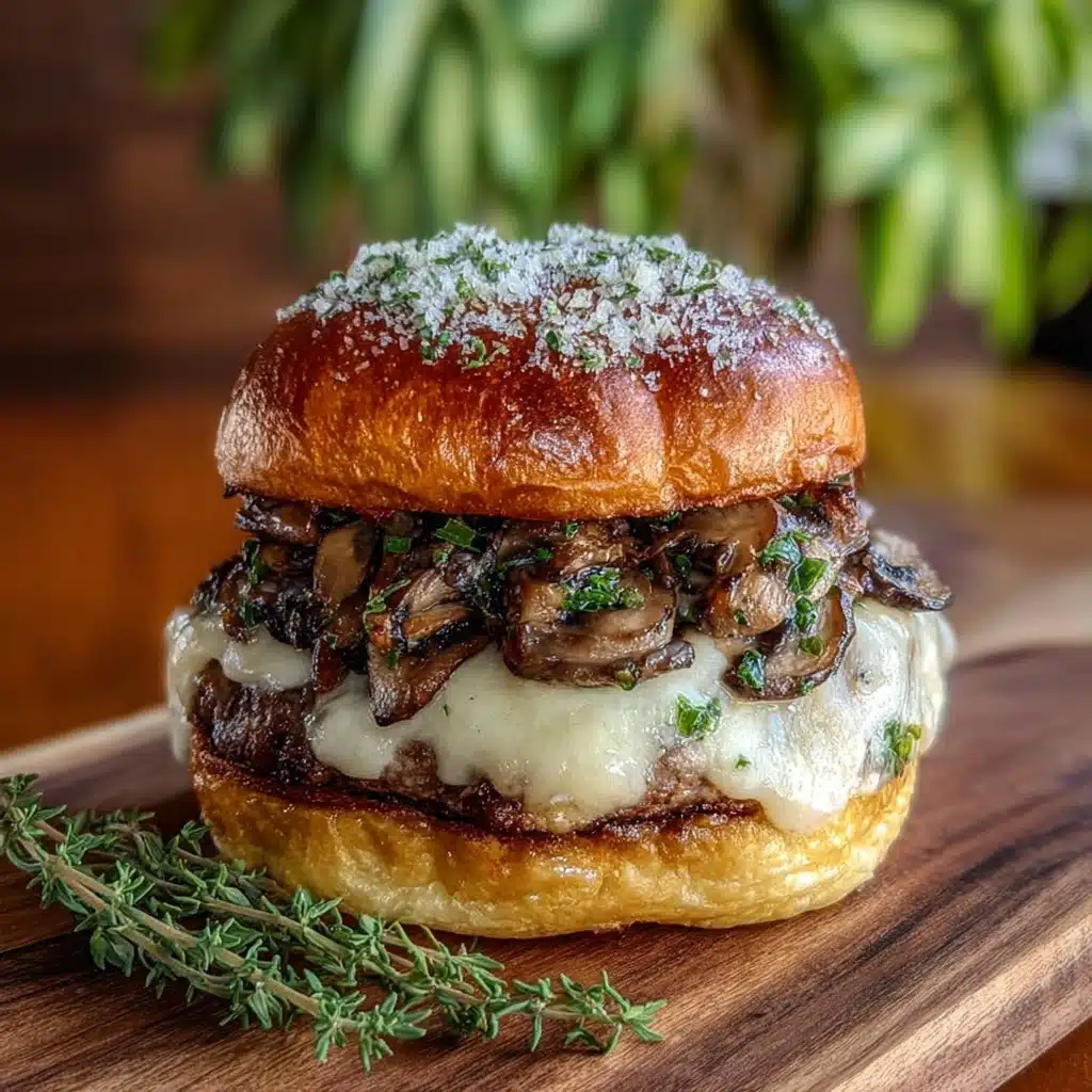 Mushroom Swiss Burger Recipe
