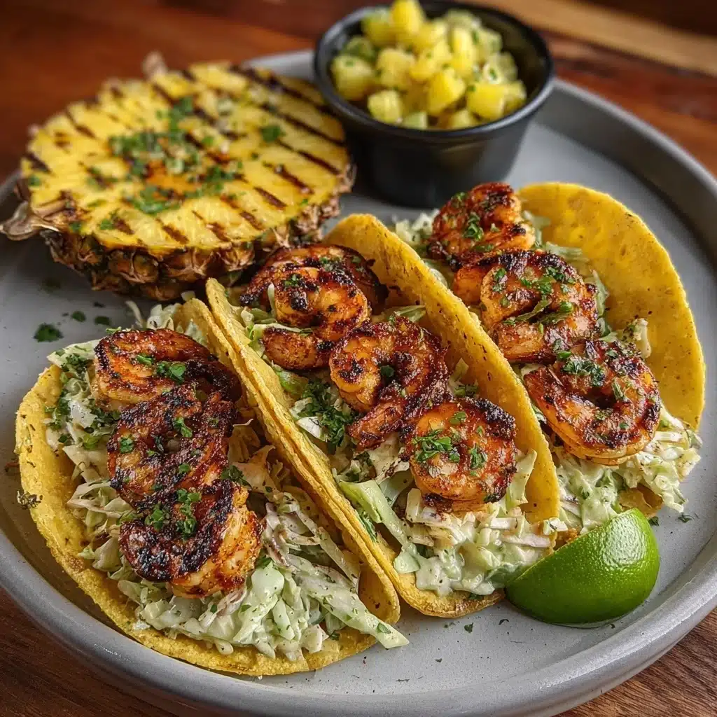 Jerk Shrimp Tacos with Pineapple Salsa Recipe - Recipe Image