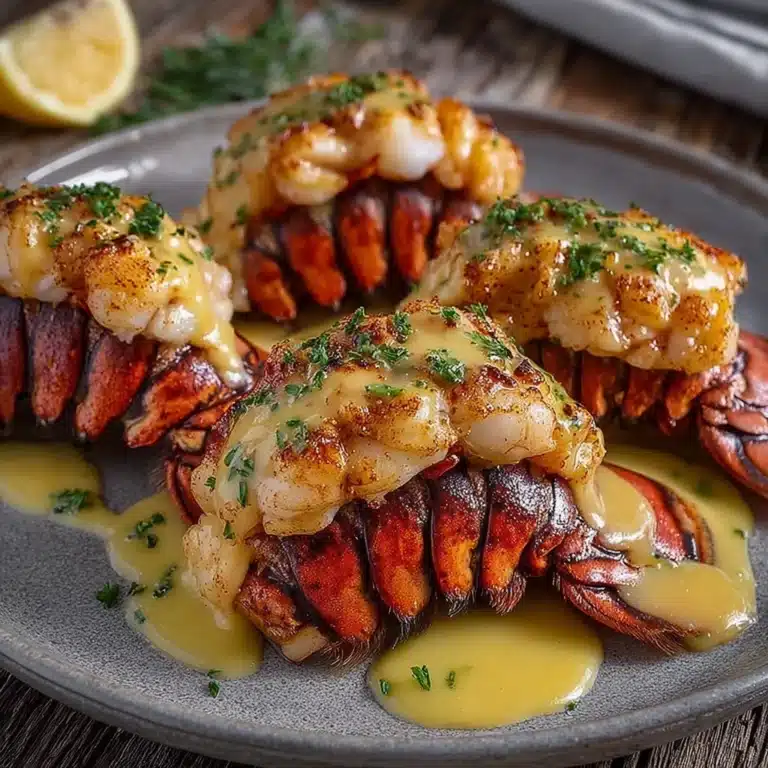 Creamy Garlic Butter Lobster Tails Recipe