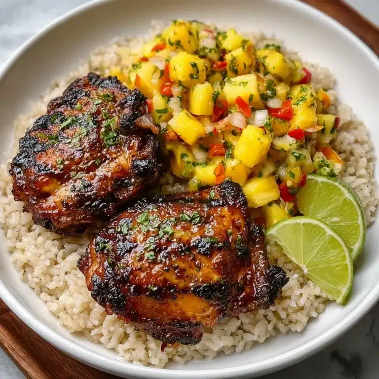 Caribbean Jerk Chicken with Pineapple Salsa Recipe
