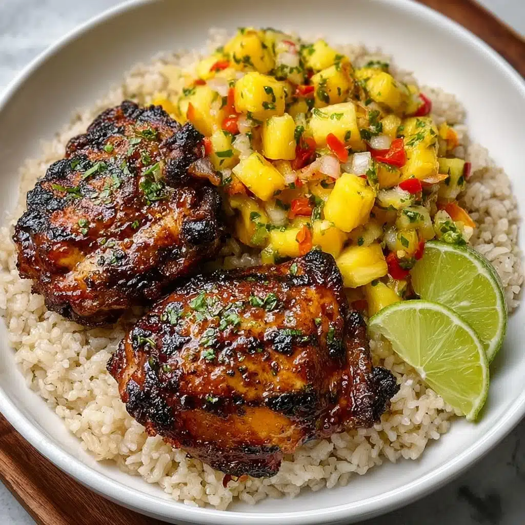 Caribbean Jerk Chicken with Pineapple Salsa Recipe - Recipe Image