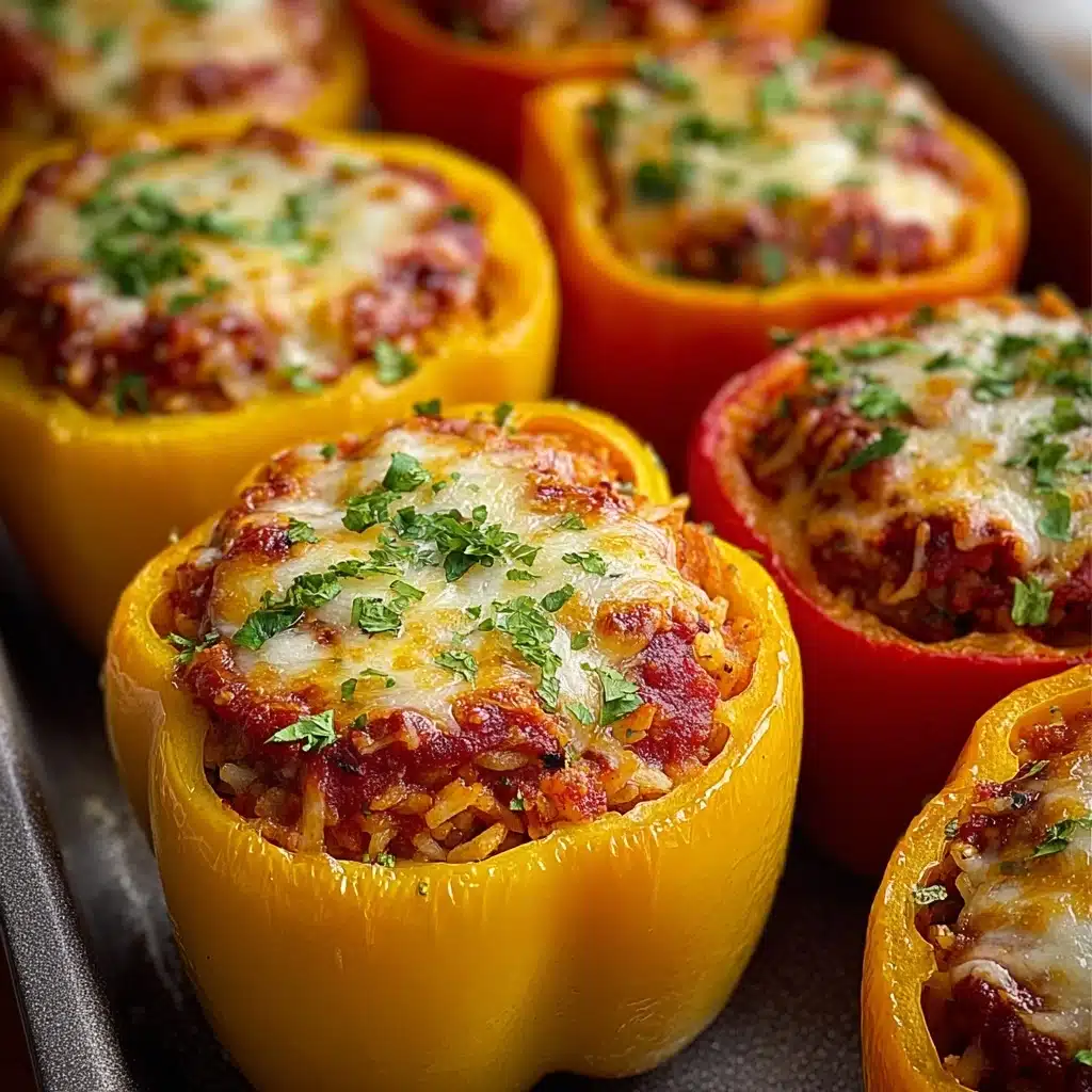 Pizza-Stuffed Bell Peppers – Low-Carb Pizza Perfection! Recipe