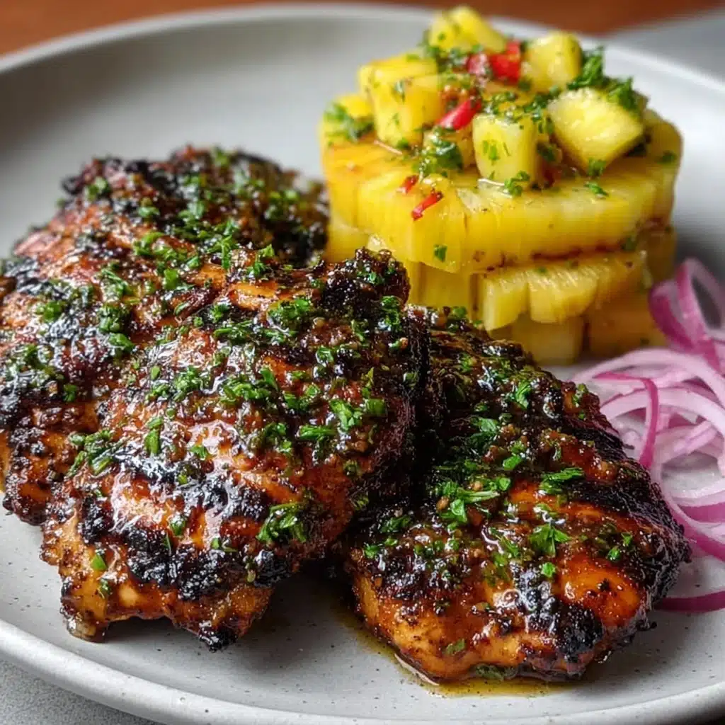 Caribbean Jerk Chicken with Pineapple Salsa Recipe - Recipe Image