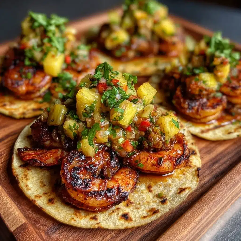Jerk Shrimp Tacos with Pineapple Salsa Recipe - Recipe Image