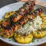 Grilled Pineapple Chicken Kebabs Recipe