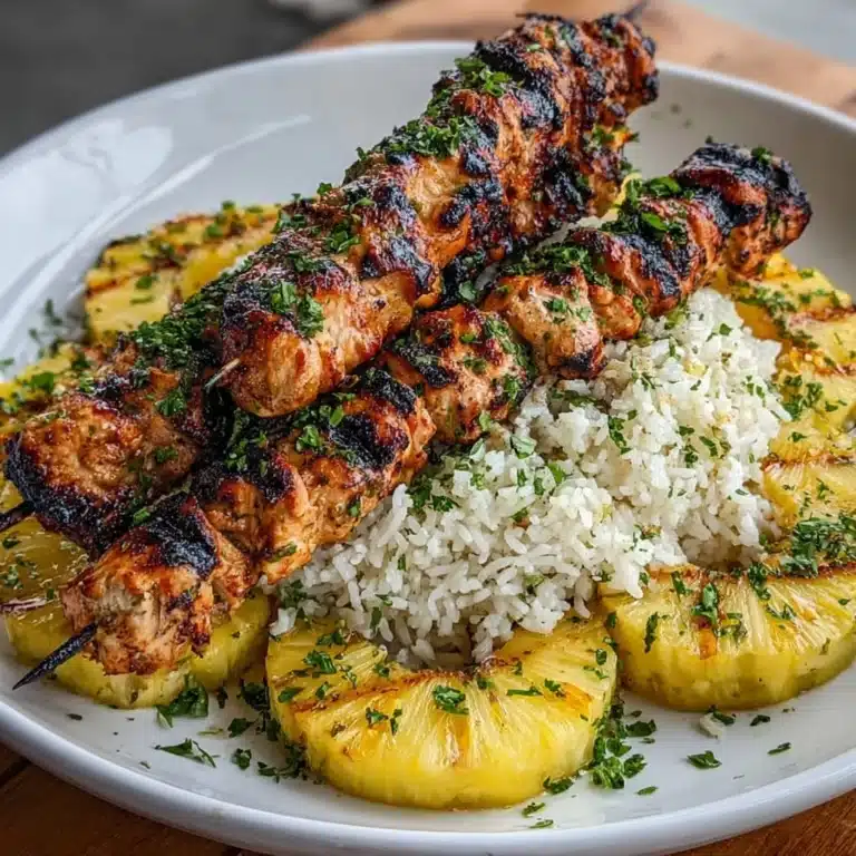 Grilled Pineapple Chicken Kebabs Recipe