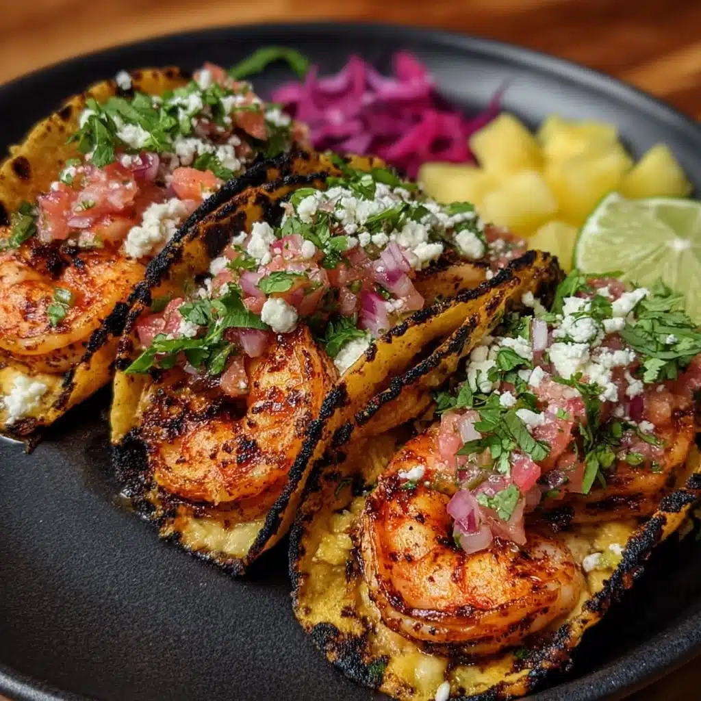 Jerk Shrimp Tacos with Pineapple Salsa Recipe - Recipe Image