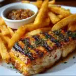 Grilled Fish with Crispy Fries Recipe