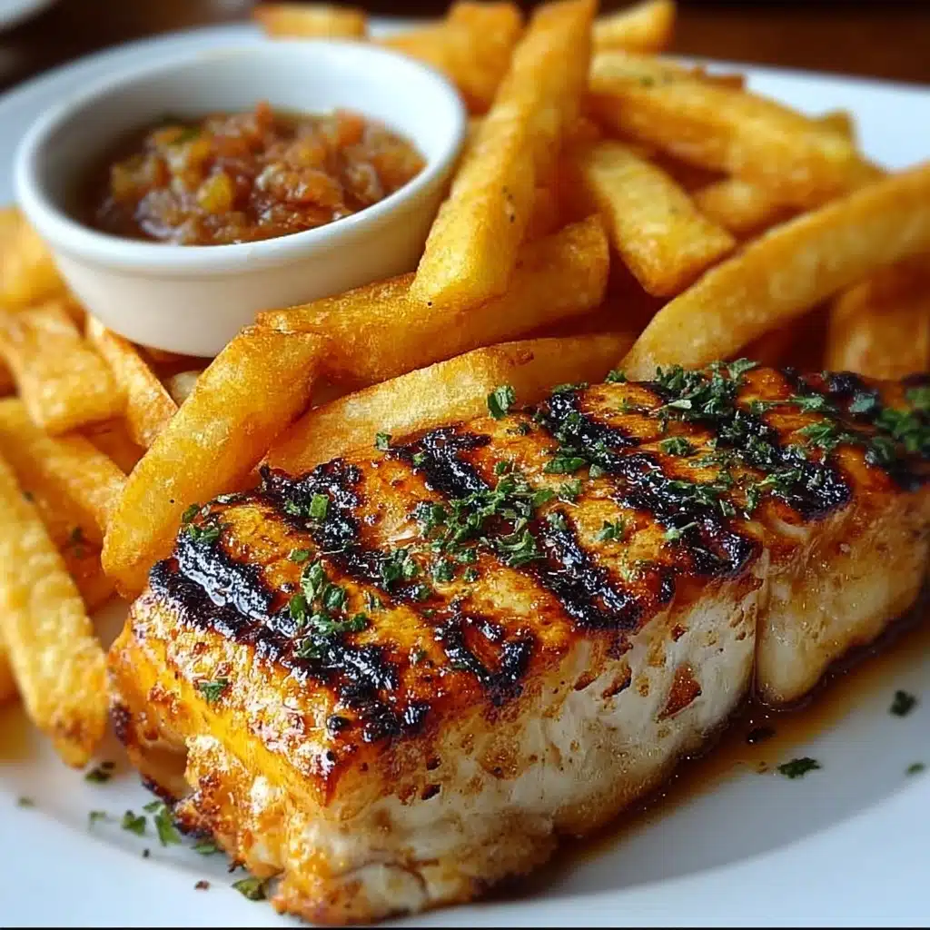 Grilled Fish with Crispy Fries Recipe