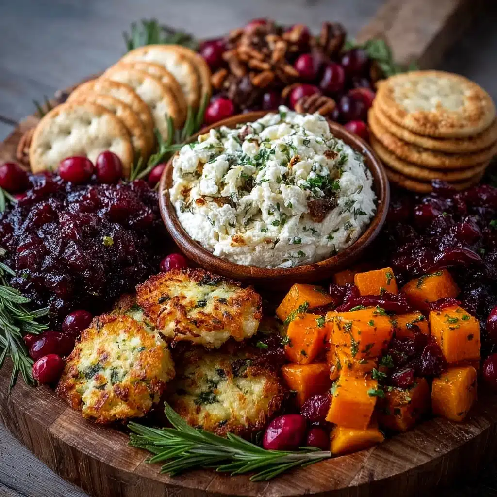 as Board with Whipped Feta & Cranberries Recipe - Recipe Image