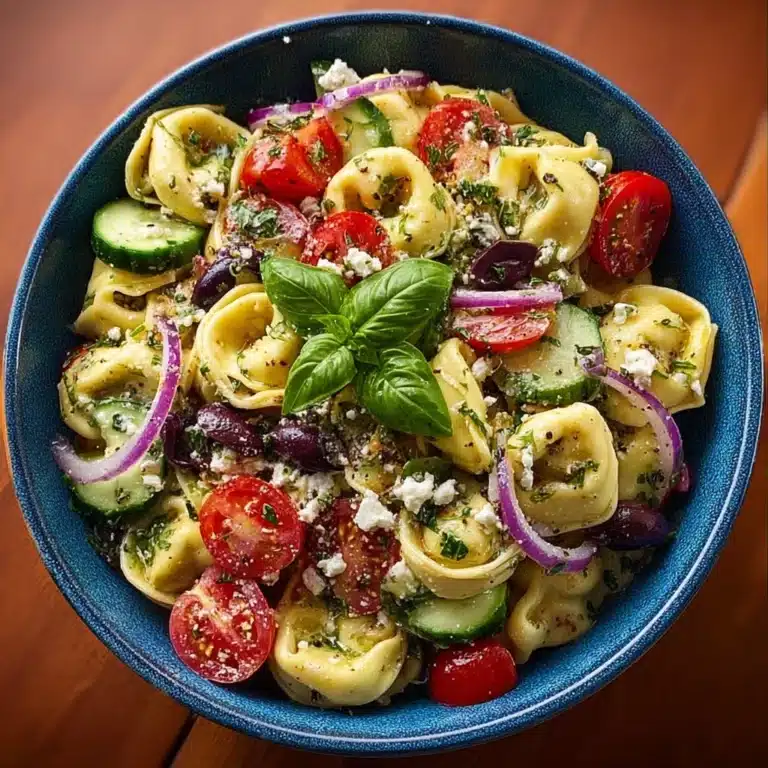 Mediterranean Tortellini Salad with Artichokes & Olives Recipe