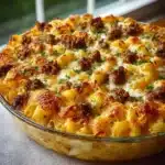 Cheesy Hamburger Potato Casserole Recipe