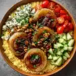 Caramelized Shallot & Herbed Goat Cheese Couscous Salad Recipe