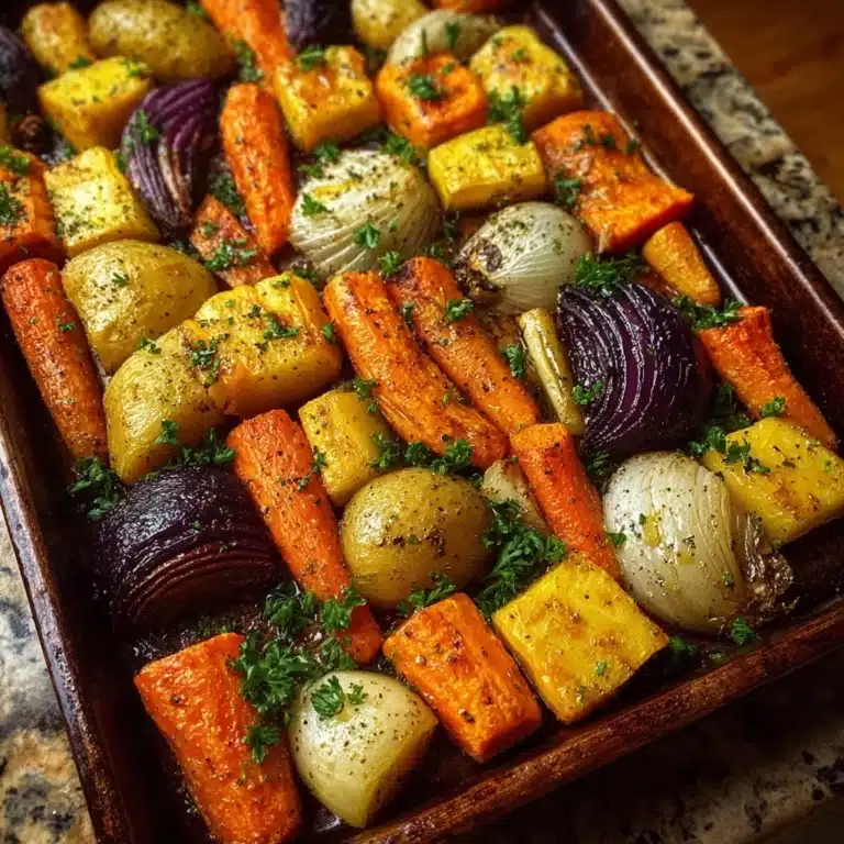 Maple Glazed Root Vegetable Sheet Pan Recipe