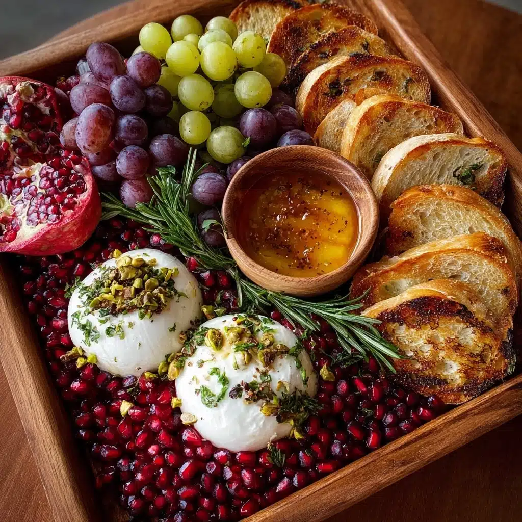 Holiday Burrata Board with Honeyed Fruit Recipe - Recipe Image
