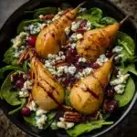 Roasted Pear & Blue Cheese Winter Salad Recipe
