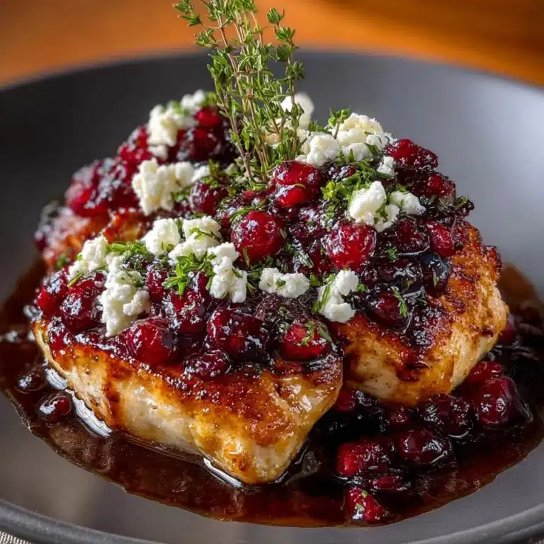 Honey Cranberry Chicken Bake with Feta Cheese Recipe