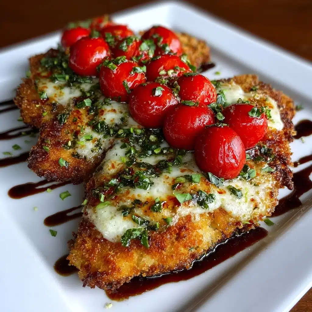 utlets with Tomato and Provolone Topping Recipe - Recipe Image