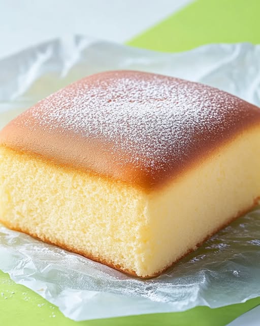 Taiwanese Castella Cake Recipe - Recipe Image