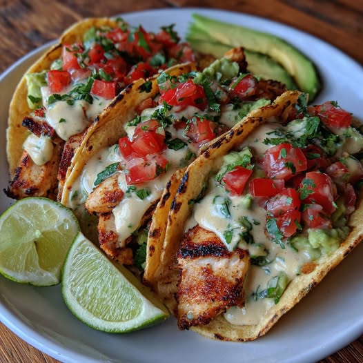 Coconut Lime Chicken Tacos Recipe