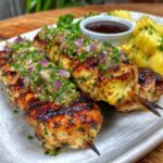 Grilled Pineapple Chicken Kebabs Recipe
