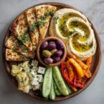 Greek Mezze Board with Tzatziki and Pita Chips Recipe