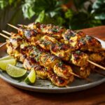 Coconut Lime Grilled Chicken Skewers Recipe