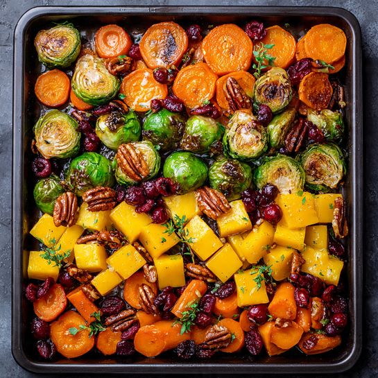 Pecans & Cranberry-Honey Glaze Recipe - Recipe Image