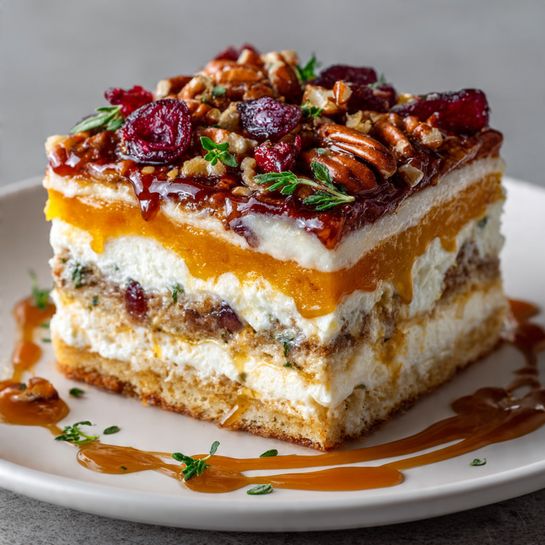 Pecans & Cranberry-Honey Glaze Recipe - Recipe Image