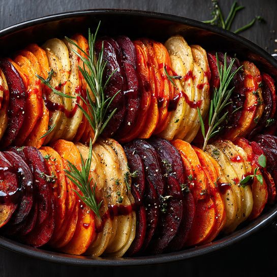 arsnip Bake with Cranberry-Honey Drizzle Recipe